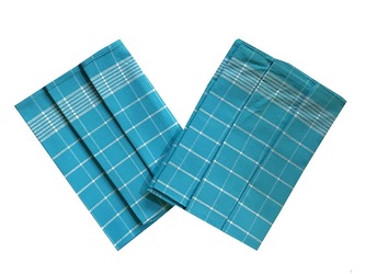 Svitap Utěrka Pozitiv Egyptská bavlna 50x70 cm tyrkys/bílá 3 ks