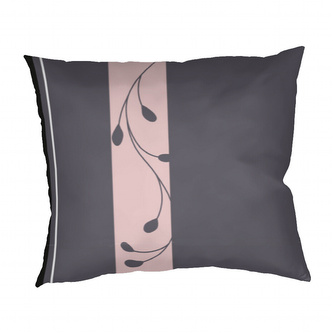 Povlak na polštář flanel laděný do šedé a pudrové barvy. Vzor Slezsko šedopudrové. Rozměr povlaku je 40x50 cm.