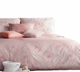 Veba Povlečení damašek Sophia Grafico světlá lososová 140x200, 70x90 cm