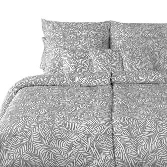 Dadka Povlečení satén GEON Iluze šedá 140x220, 70x90 cm