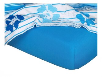 Dadka Jersey prostěradlo denim 120x200x20 cm
