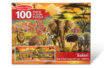 Puzzle Safari 100 el. Melissa and Doug
