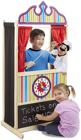 Drewniany teatrzyk kukiełkowy Deluxe Melissa & Doug