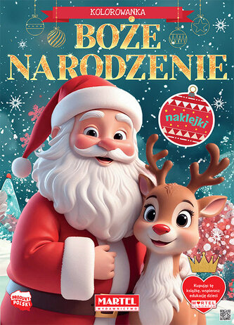 Kolorowanka Boże Narodzenie z naklejkami Kolorowanka Boże Narodzenie z naklejkami