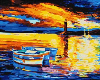 Malowanie po numerach - Pomarańczowy spokój 40x50 Malowanie po numerach - Pomarańczowy spokój 40x50