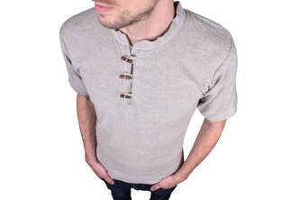 Kurta pánská ANKITA, krátký rukáv, šedá XL