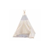 Teepee stan pro děti SPRINGOS Šedý s oblaky