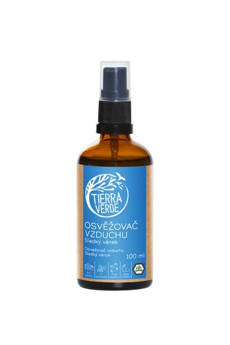 Tierra Verde Osvěžovač vzduchu (100 ml) - Sladký vánek - mátové osvěžení Tierra Verde Osvěžovač vzduchu (100 ml) - Sladký vánek - mátové osvěžení