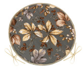 Sedák EMA kulatý hladký - Listí šedá, béžová, hnědá - průměr 40 cm