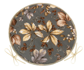 Sedák EMA kulatý hladký - Listí šedá, béžová, hnědá - průměr 40 cm