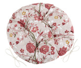 Sedák EMA kulatý prošívaný - Karafiát růžová - průměr 40 cm