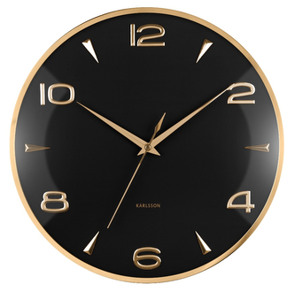 Designové nástěnné hodiny 6017BK Karlsson 40cm