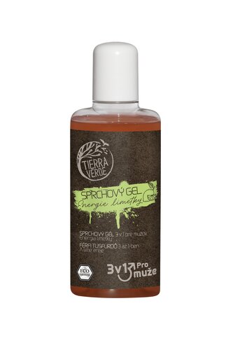 Tierra Verde Pánský sprchový gel na tělo, obličej a vlasy 3v1 - Energie limetky 110 ml - nahradí až tři produkty