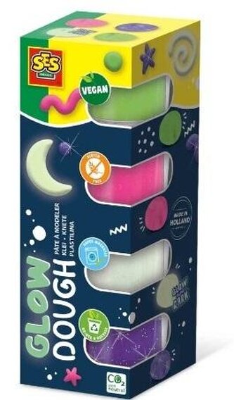 Modelína svítící ve tmě 4x90g