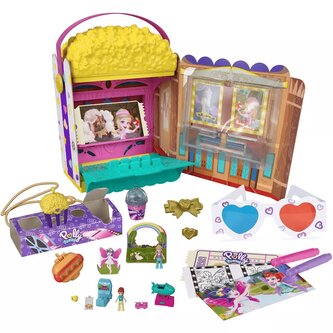 Kino herní sada s překvapeními - Polly Pocket Un-Box-It Popcorn Box Playset