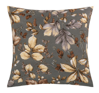 Povláček EMA - Listí šedá, béžová, hnědá - 45x45 cm Povláček EMA - Listí šedá, béžová, hnědá - 45x45 cm