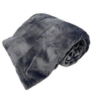 HOME ELEMENTS Mikroflanelová deka 150 x 200 cm, 220 GSM, Tmavě šedá