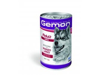 GEMON Dog HP Maxi kousky hovězí s rýží 1250g/12bal