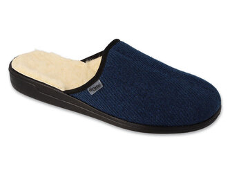 000M325 - Befado Dr.ORTO - pantofle pánské, modré, ovčí vlna 000M325_44
