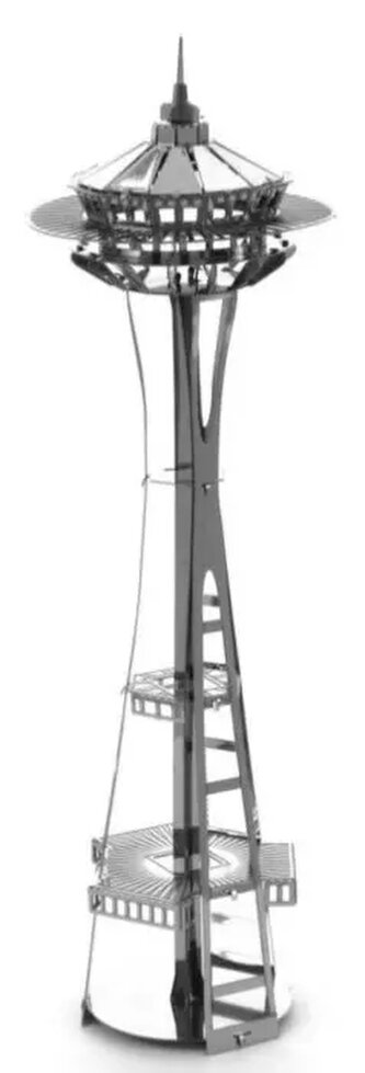 METAL EARTH 3D puzzle Space Needle v Seattlu
