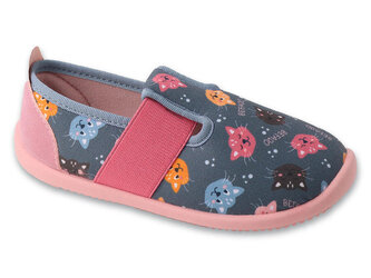 901X020 27 - dívčí obuv Befado SOFTER modré, kočky 901XY020_34