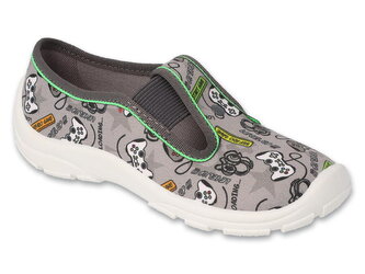 975X188 975Y188 - chlapecké bačkorky Befado šedé GAME 975XY188_34