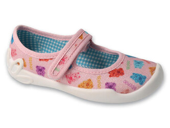 114X542 - dívčí balerínky Befado růžové, méďové 114X542_30