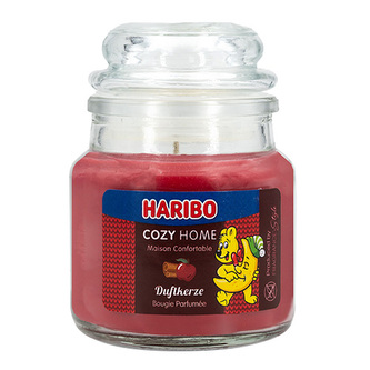 Svíčka ve skleněné dóze Haribo, Útulný domov, 85 g