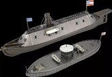 METAL EARTH 3D puzzle Monitor & Merrimack (ICONX)
