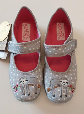 955Y005 - dívčí balerínky Befado šedé, lenochod 955Y005_31