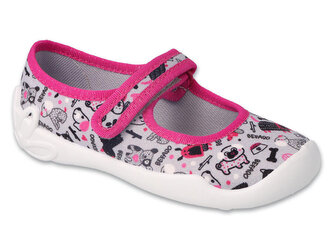 114Y521 - dívčí balerínky Befado šedé, pejsci 114Y521_32