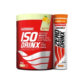 vánoční sada nápoj Nutrend ISODRINX zelené jablko 420g+ZERODRINX Tabs citron 18