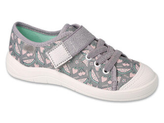 351Y017 - dívčí tenisky Befado 1SZ šedá, ovoce (navazující model na 251Y) 351Y017_35