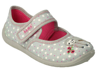 955Y005 - dívčí balerínky Befado šedé, lenochod 955Y005_36