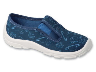 975X190 975Y190 - chlapecké bačkorky Befado modré, SPACE 975XY190_29