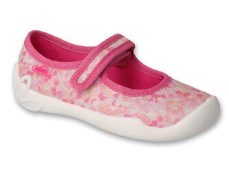114Y527 - dívčí balerínky Befado růžové, tečky 114Y527_36