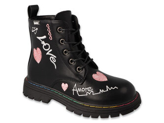 169X019 - vysoké dívčí Befado, černé, love 169X019_26