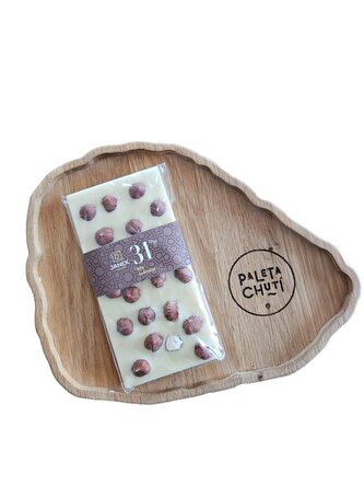 Čokoládovna Janek JANEK Bílá čokoláda s lískovými ořechy 105g