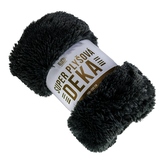 Universal Design Deka s dlouhým vlasem černá 150x200 cm