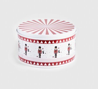 Plechová dóza | NUTCRACKER | kovový kulatý | 21x12 cm | 715600