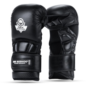 WARRIOR VEL.L ČERNÉ PRÉMIOVÉ MMA RUKAVICE DBX BUSHIDO