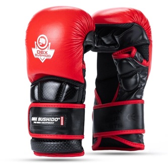 WARRIOR VEL.L ČERVENÉ PRÉMIOVÉ MMA RUKAVICE DBX BUSHIDO