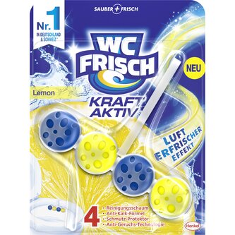 WC Frisch aktivní kuličky do toaletní mísy Kraft Aktiv Lemon 50g WC Frisch aktivní kuličky do toaletní mísy Kraft Aktiv Lemon 50g
