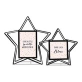Hama portrétový rámeček STELLA, 10x10 cm a 10x15 cm, set 2 ks, černý