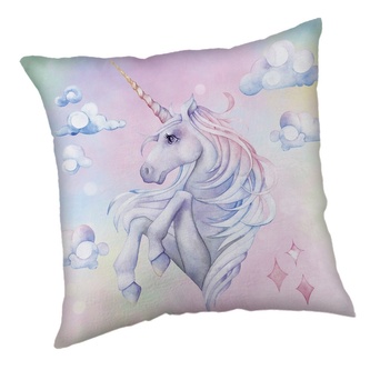 Jerry Fabrics Polštářek Unicorn Rainbow 40x40 cm