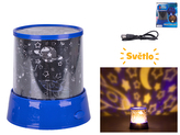 Space Xplores lampička/projektor 12 cm na baterie 360° se světlem v krabičce