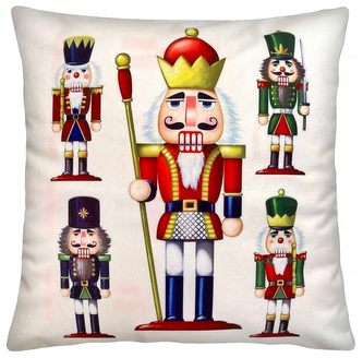 Vánoční polštář LOUSKÁČEK VIII. 40x40 cm Mybesthome