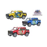 Auto terénní 10,5cm 1:36 kov na zpětný chod 3barvy