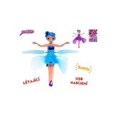 Panenka víla 19cm svítící reagující na pohyb ruky s USB 3barvy