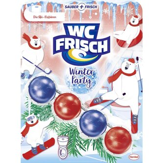 WC Frisch limitovaná edice, aktivní kuličky do toaletní mísy Aktiv Ski Eisbären 50g